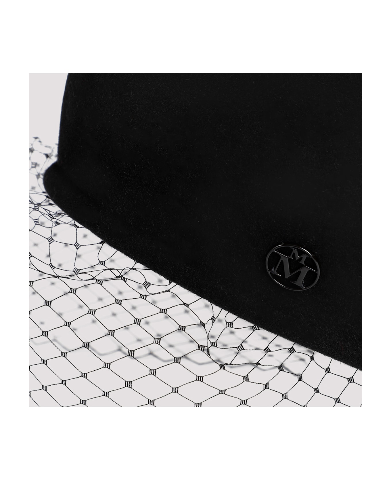 Maison Michel New Bonni Veil Hat - Black