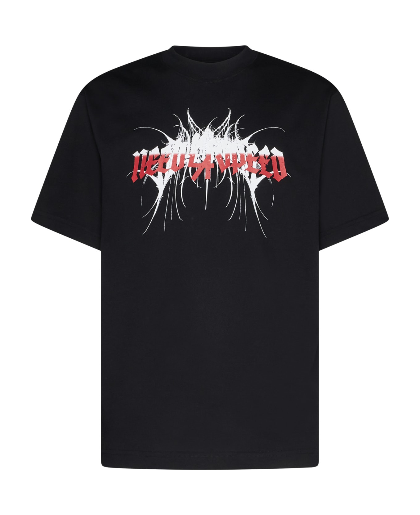 44 Label Group T-Shirt - Black+speed demon print シャツ