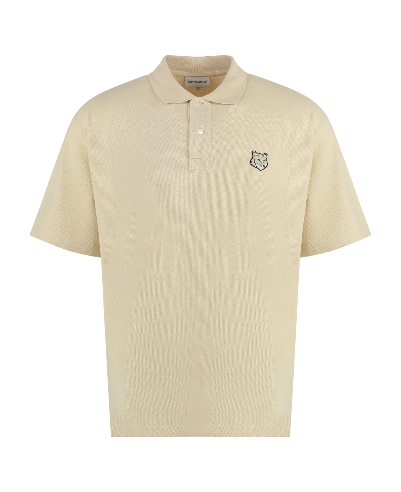 Maison Kitsuné Cotton-piqué Polo Shirt - ECRU