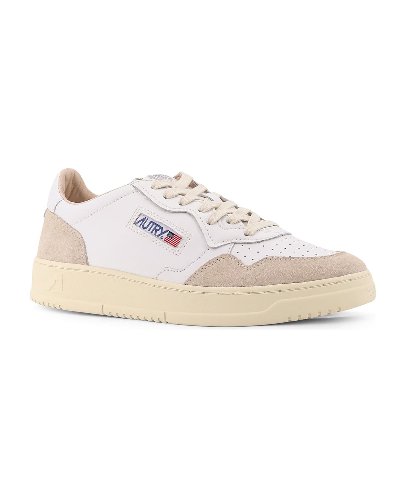 Autry Medalist Low Leather Sneakers - BIANCO BIANCO