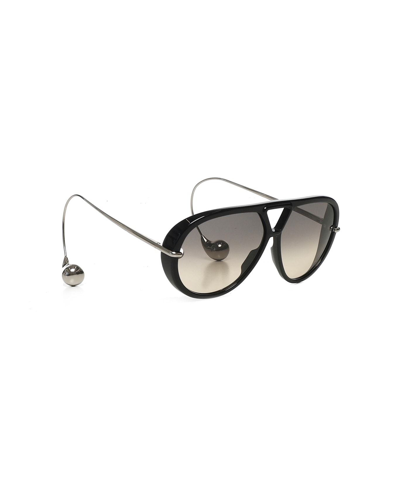 Bottega Veneta Drop Aviator Glasses - BLACK