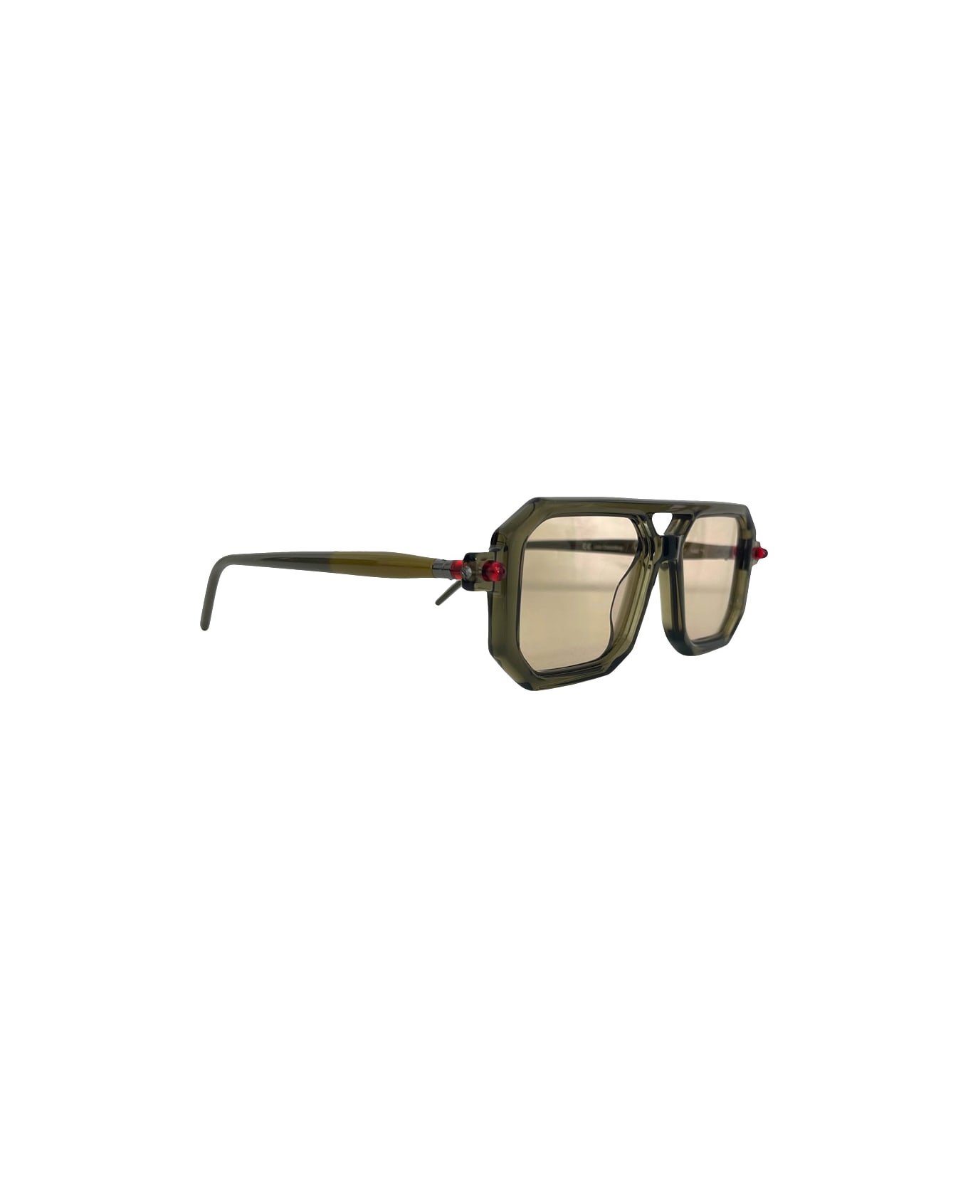 Kuboraum Mask P8 Grg - Transparent Military Green /light Brown Lens