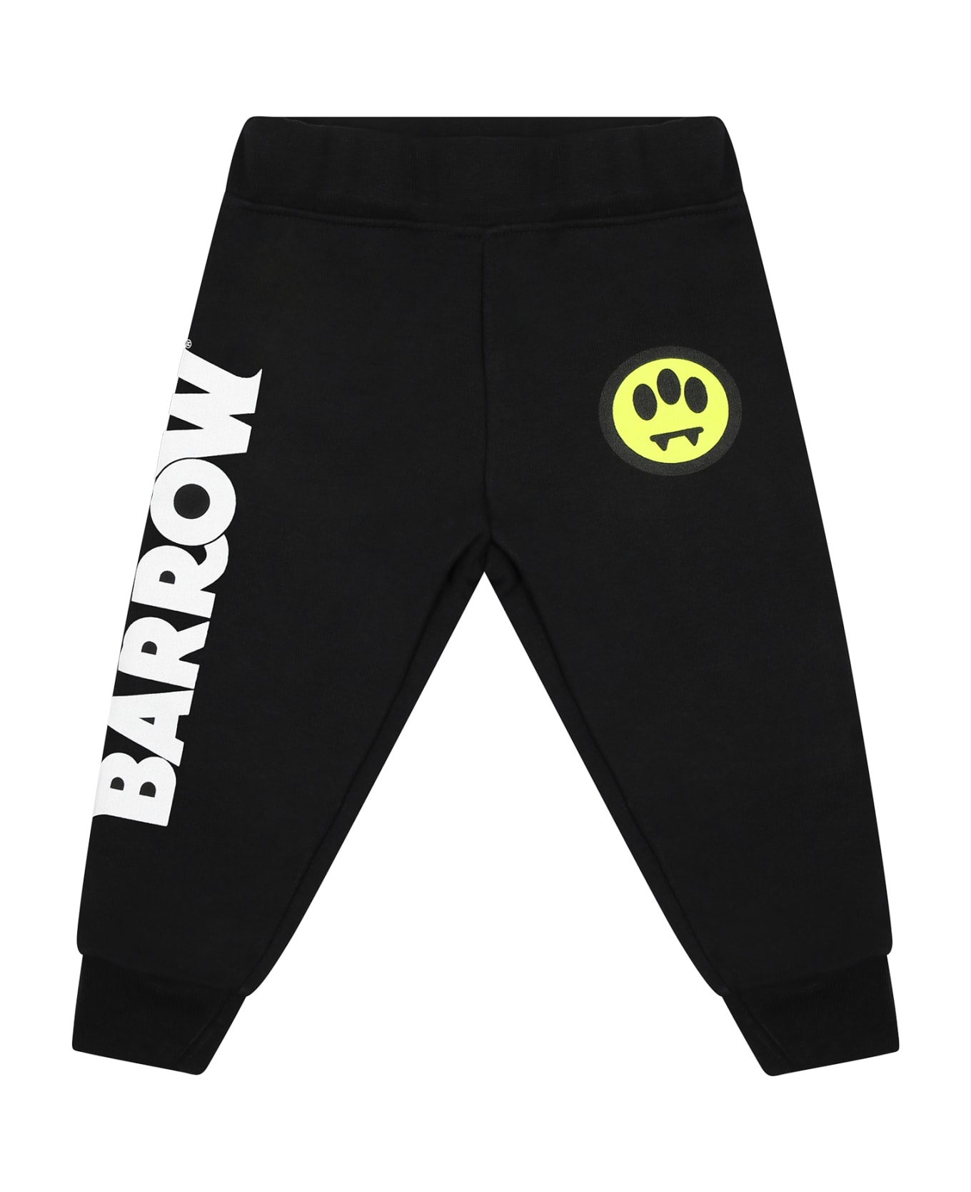 Barrow Black Trousers For Baby Boy With Logo - Black