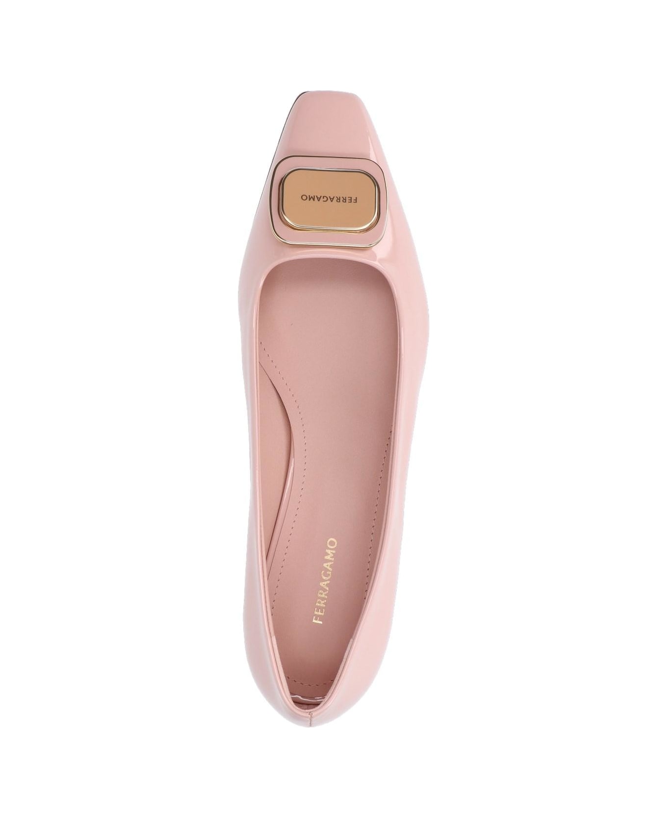 Ferragamo 
new Vara Plate
 Pumps - Pink