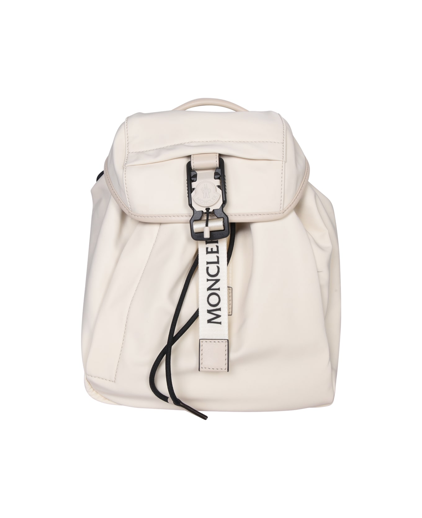 Moncler White Trick Backpack - White