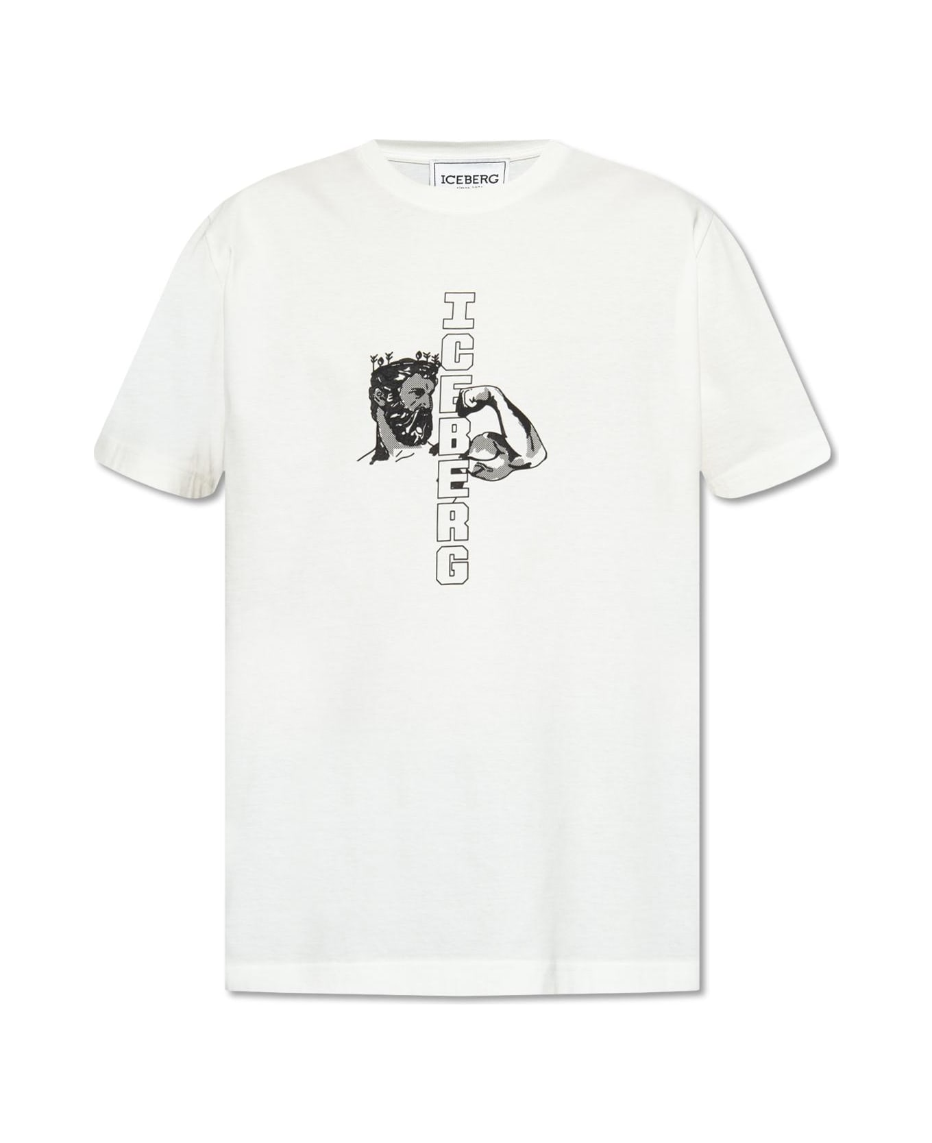 Iceberg Printed T-shirt - NEUTRALS シャツ