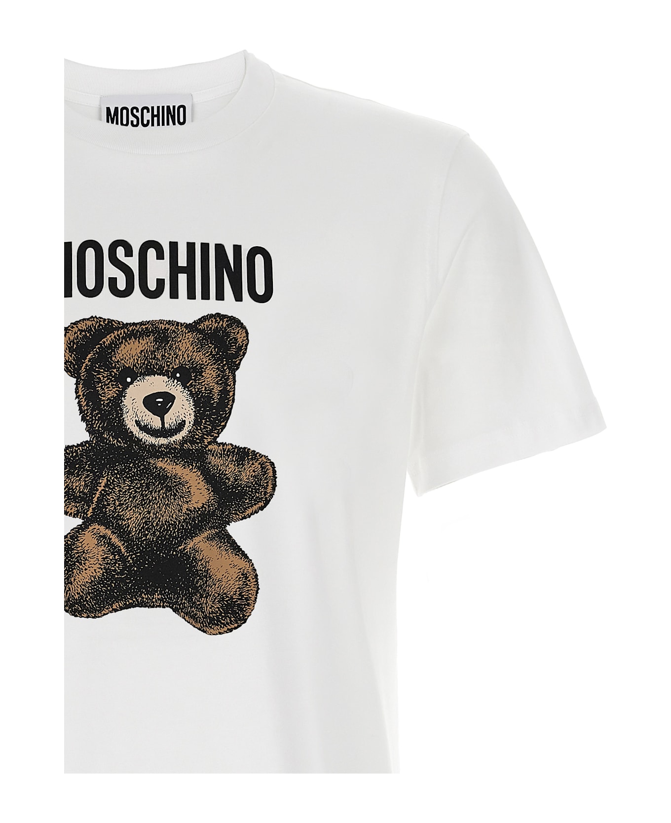 Moschino 
teddy
 Print T-shirt - White