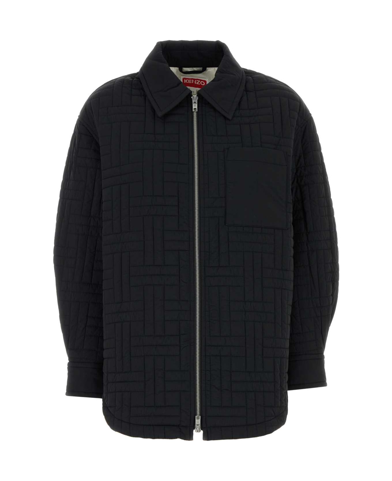 Kenzo Black Nylon Oversize Jacket - BLACK