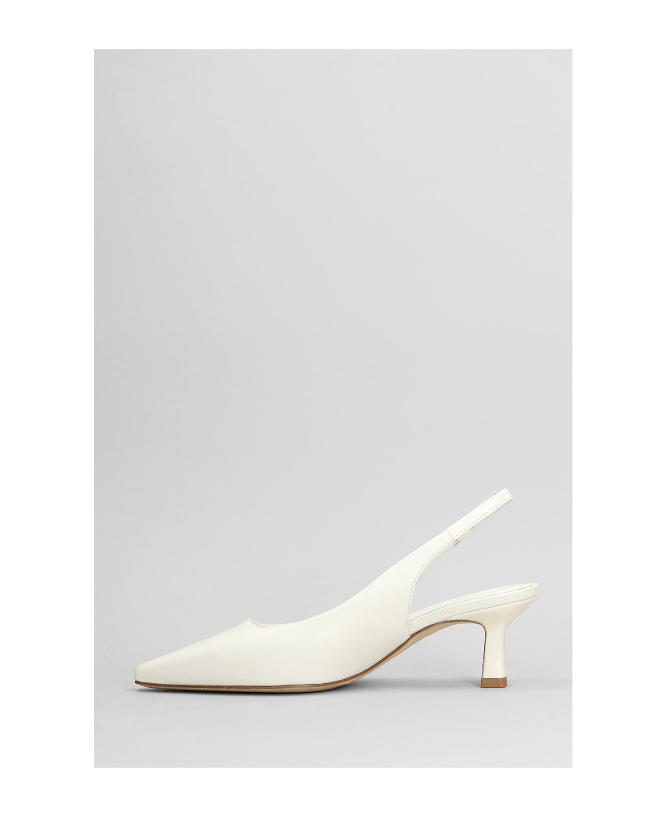 Julie Dee Pumps In White Leather - white