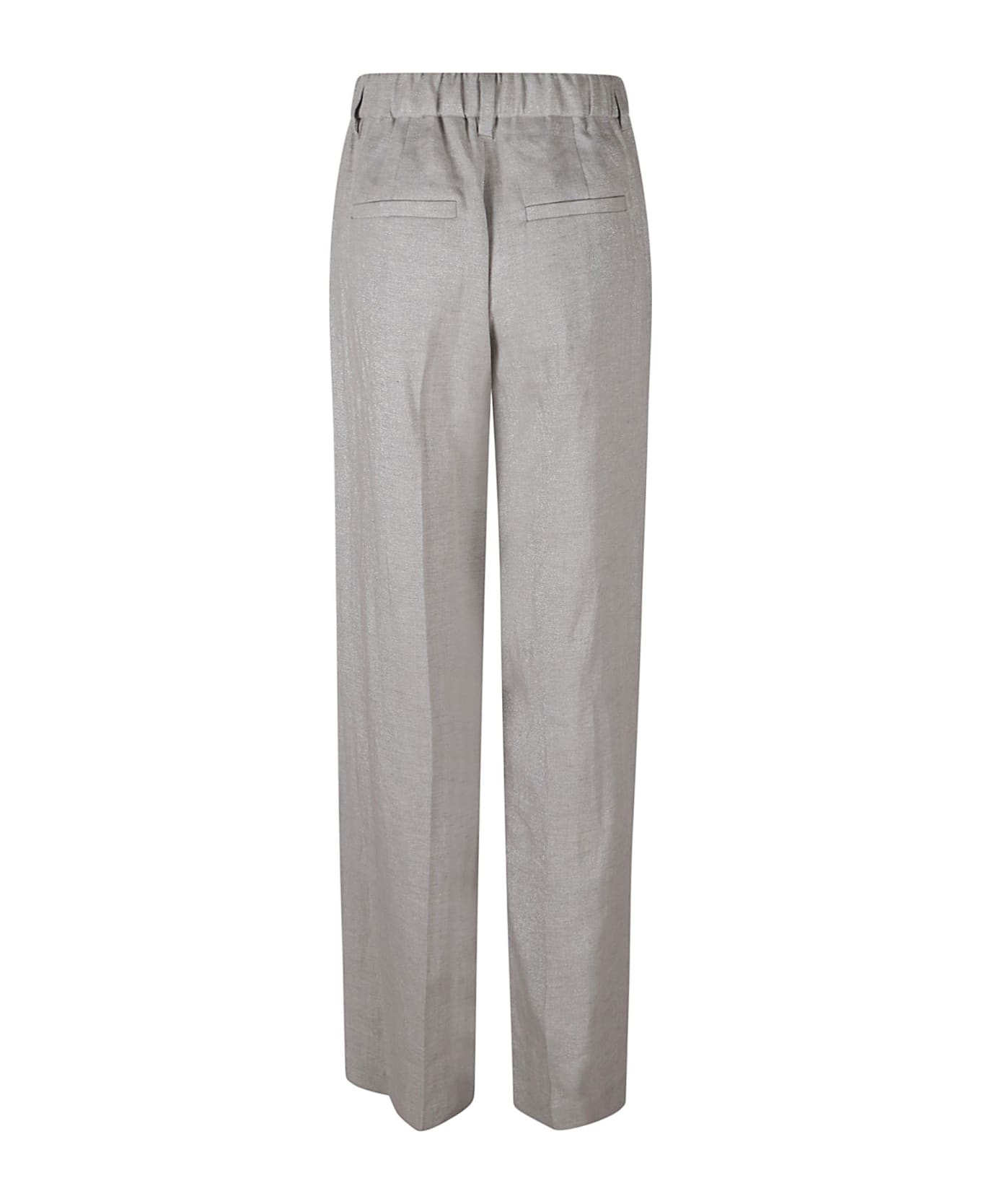 Brunello Cucinelli Elasticated Waistband Trousers - grigio chiaro