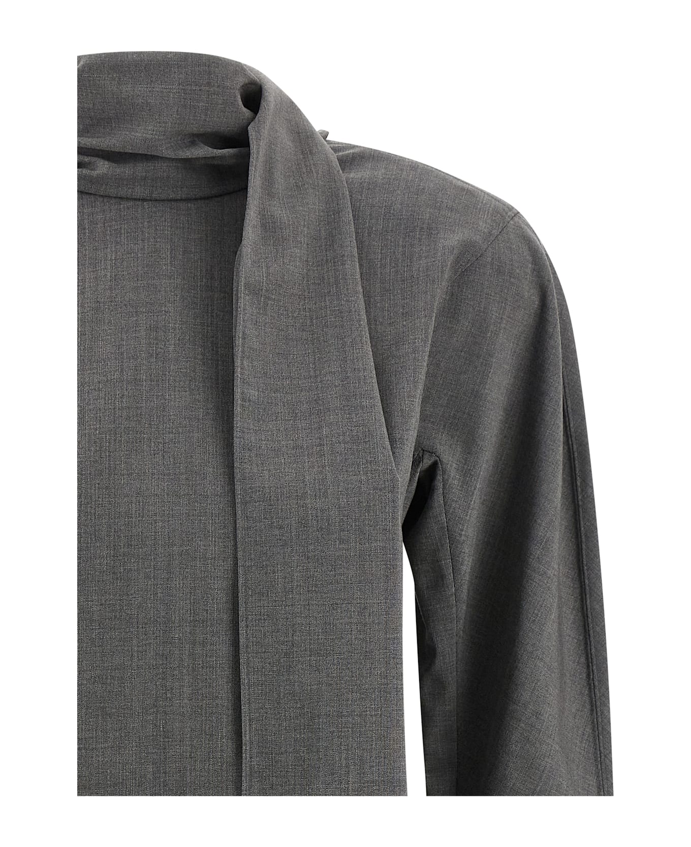 Jacquemus 
la Blouse Chale
 Shirt - Gray