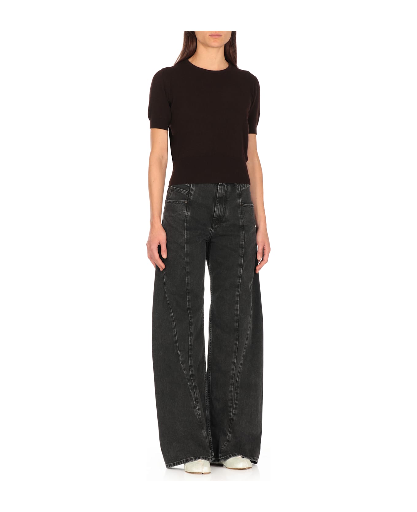 Maison Margiela Virgin Wool Sweater - Brown