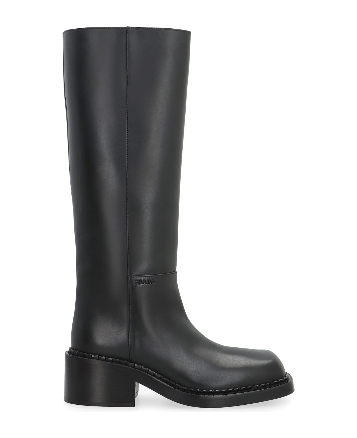 Prada Leather Boots - Nero