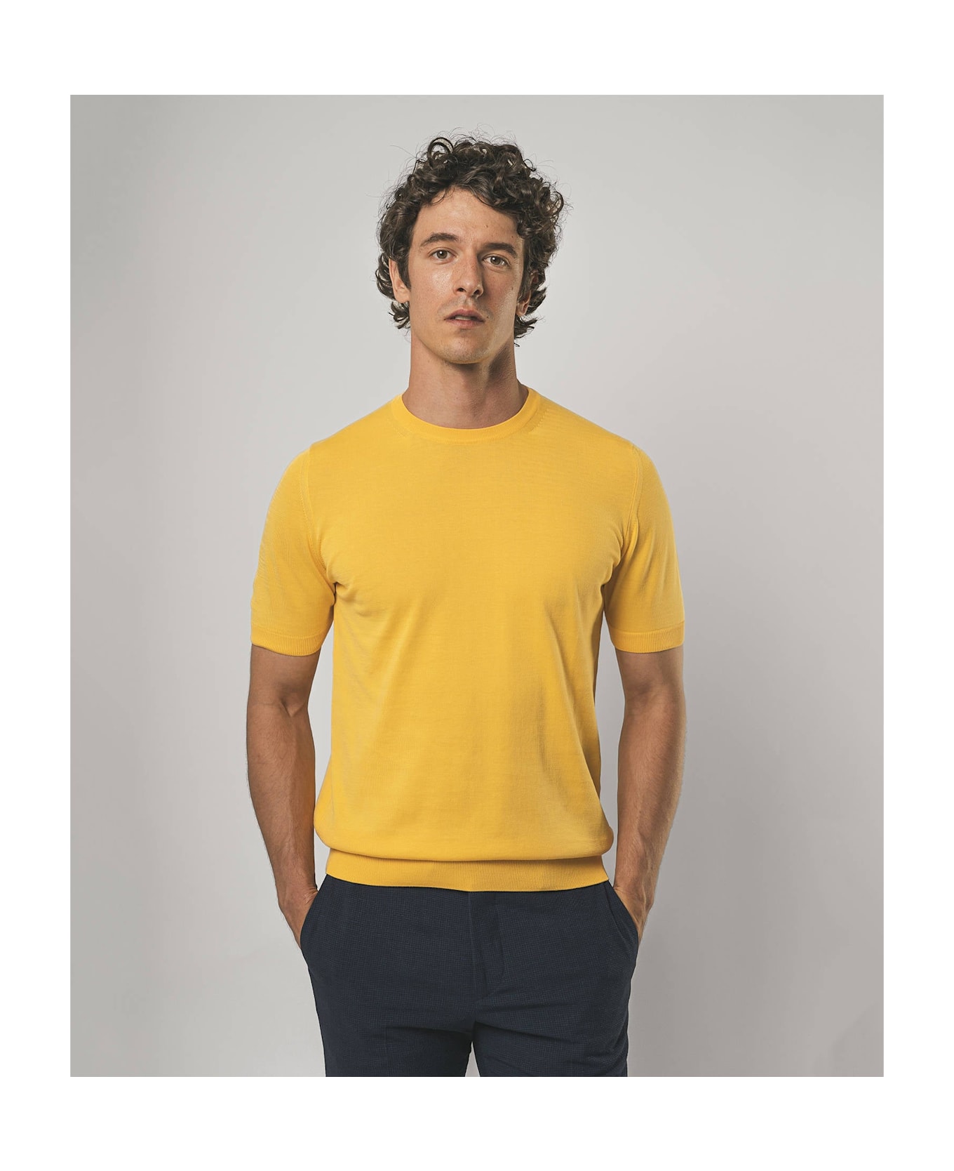 Larusmiani Brighton T-shirt Sweater - Yellow