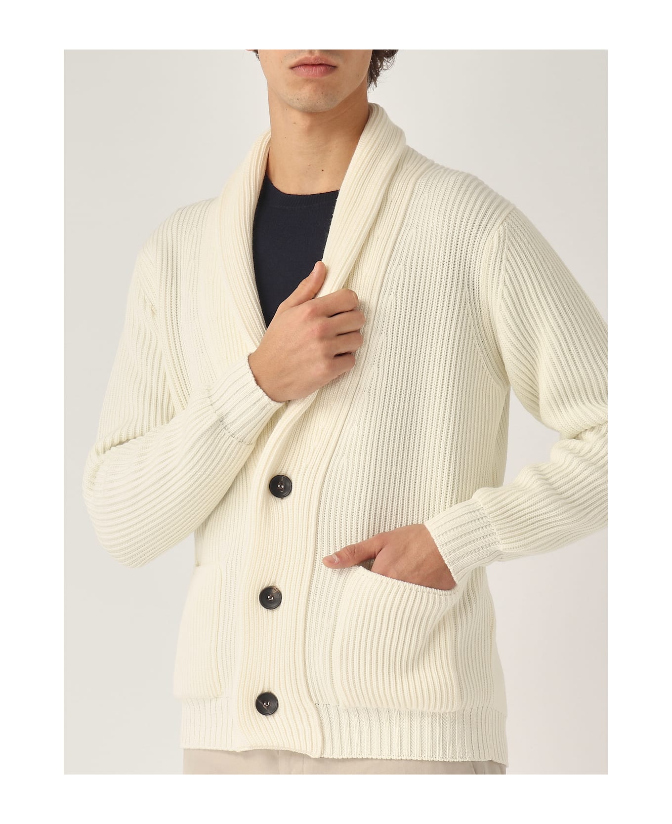 Filippo De Laurentiis Cardigan Sciallato Cardigan - LATTE