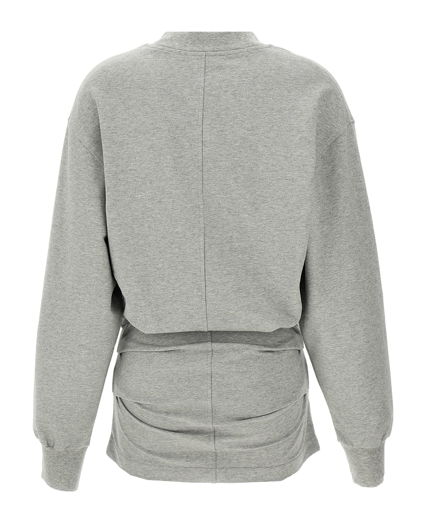 The Attico Draped Mini Dress - Gray