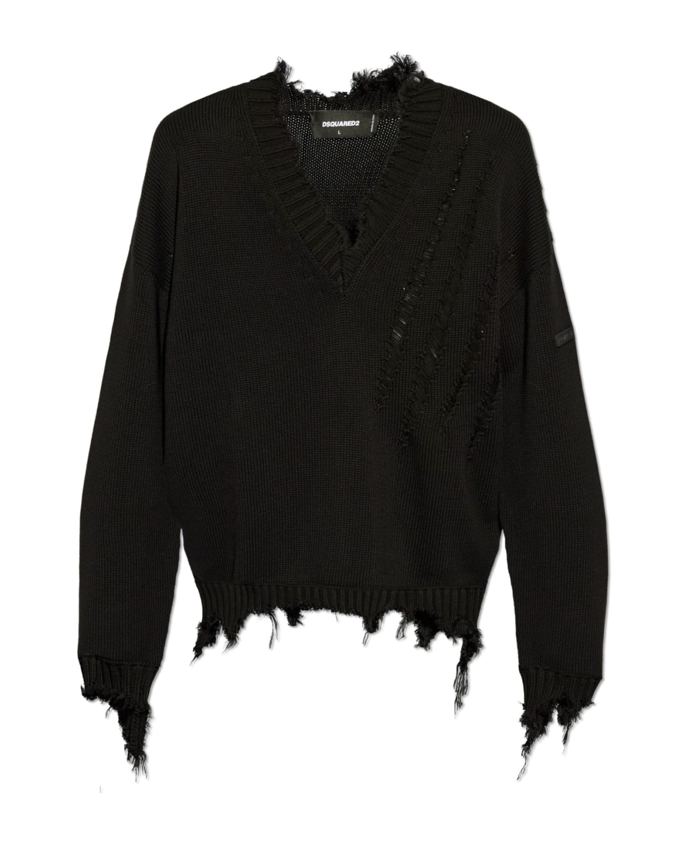 Dsquared2 V-neck Sweater - Black