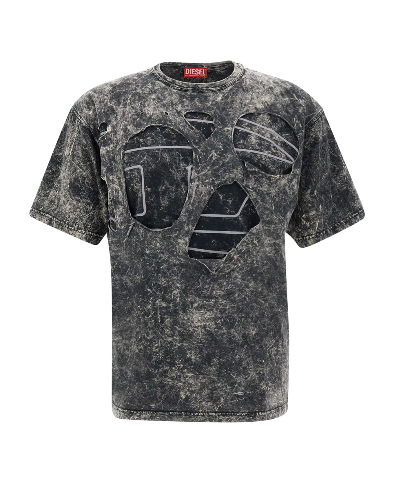 Diesel 't-boxt Peelovel' Cotton T-shirt - Nero