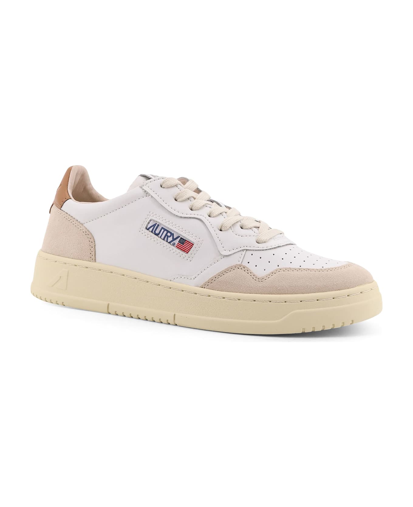 Autry Medalist Low Leather Low-top Sneakers - BIANCO BEIGE スニーカー