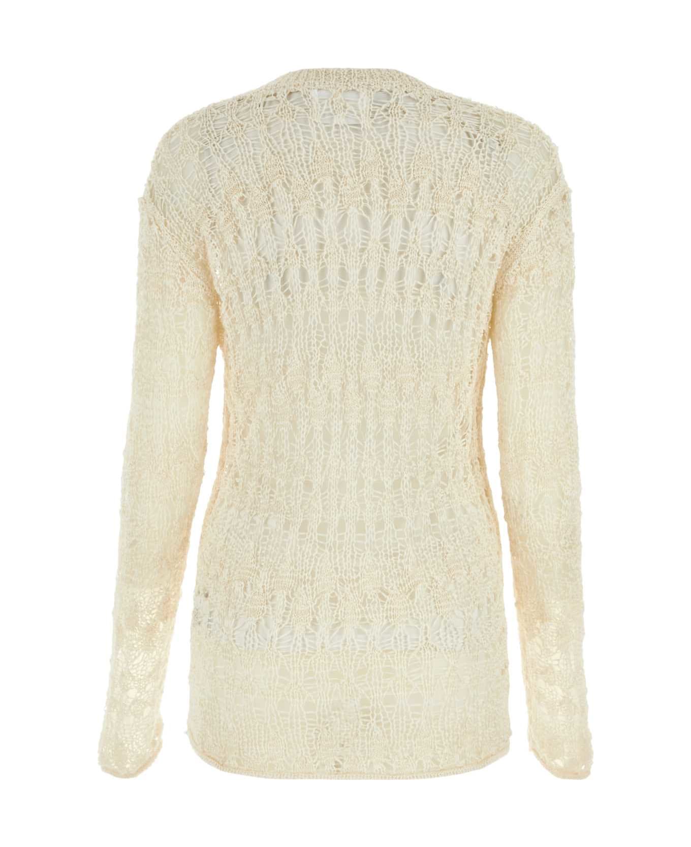 Isabel Marant Ivory Cotton Blend Cooper Sweater - Beige