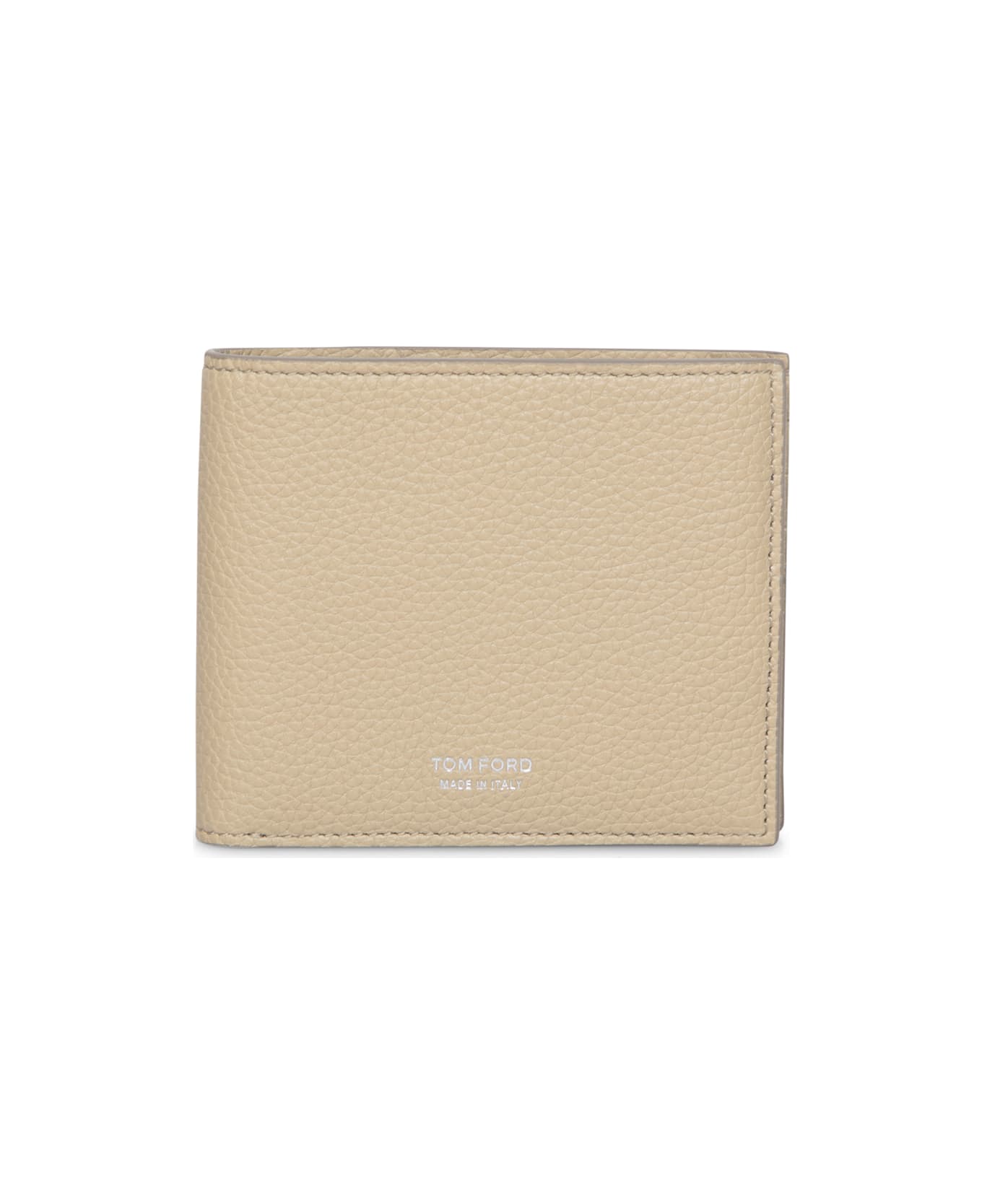 Tom Ford Beige Soft Grain Bifold Wallet - Beige