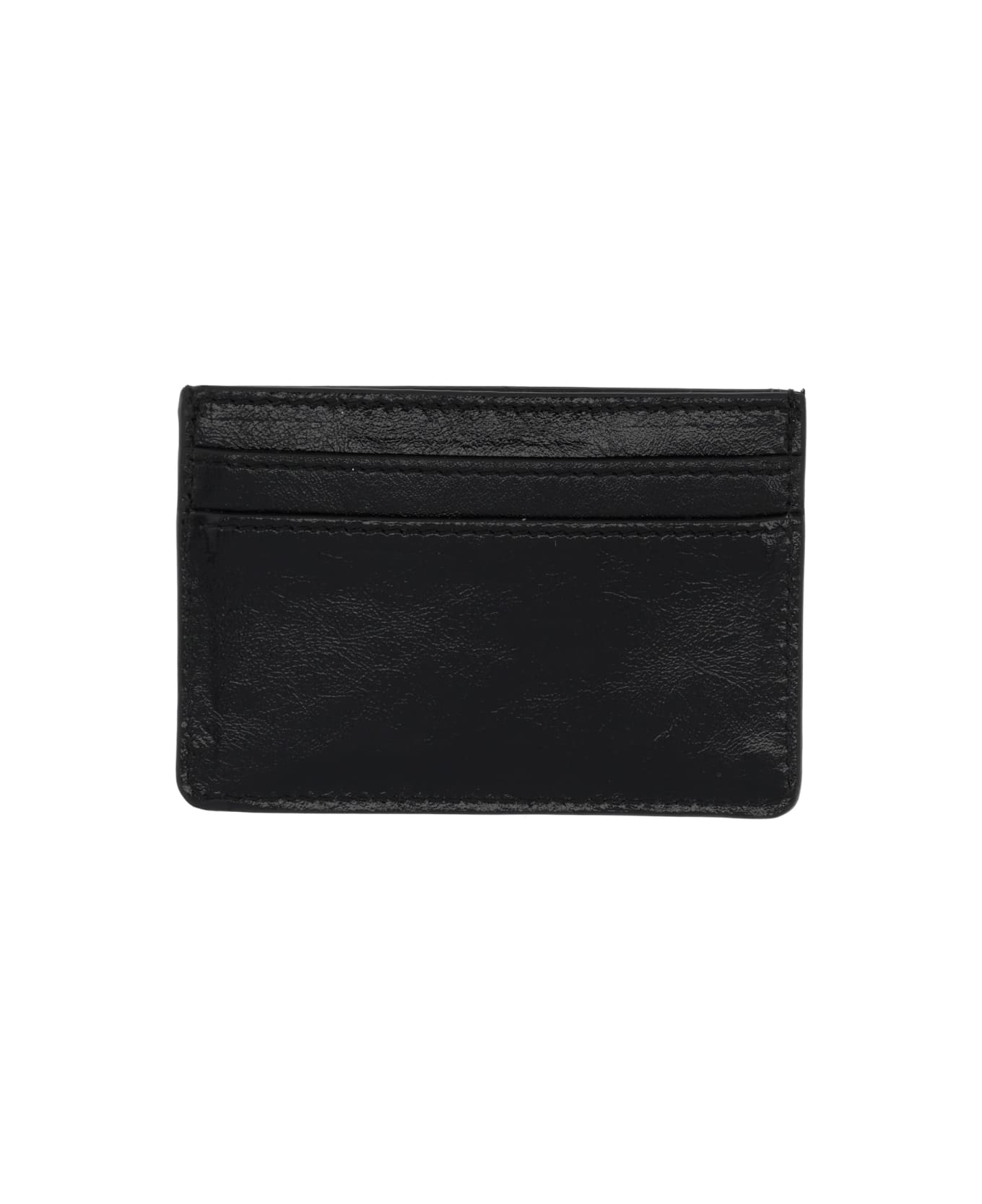 Marine Serre Card Holder With Logo - BLACK