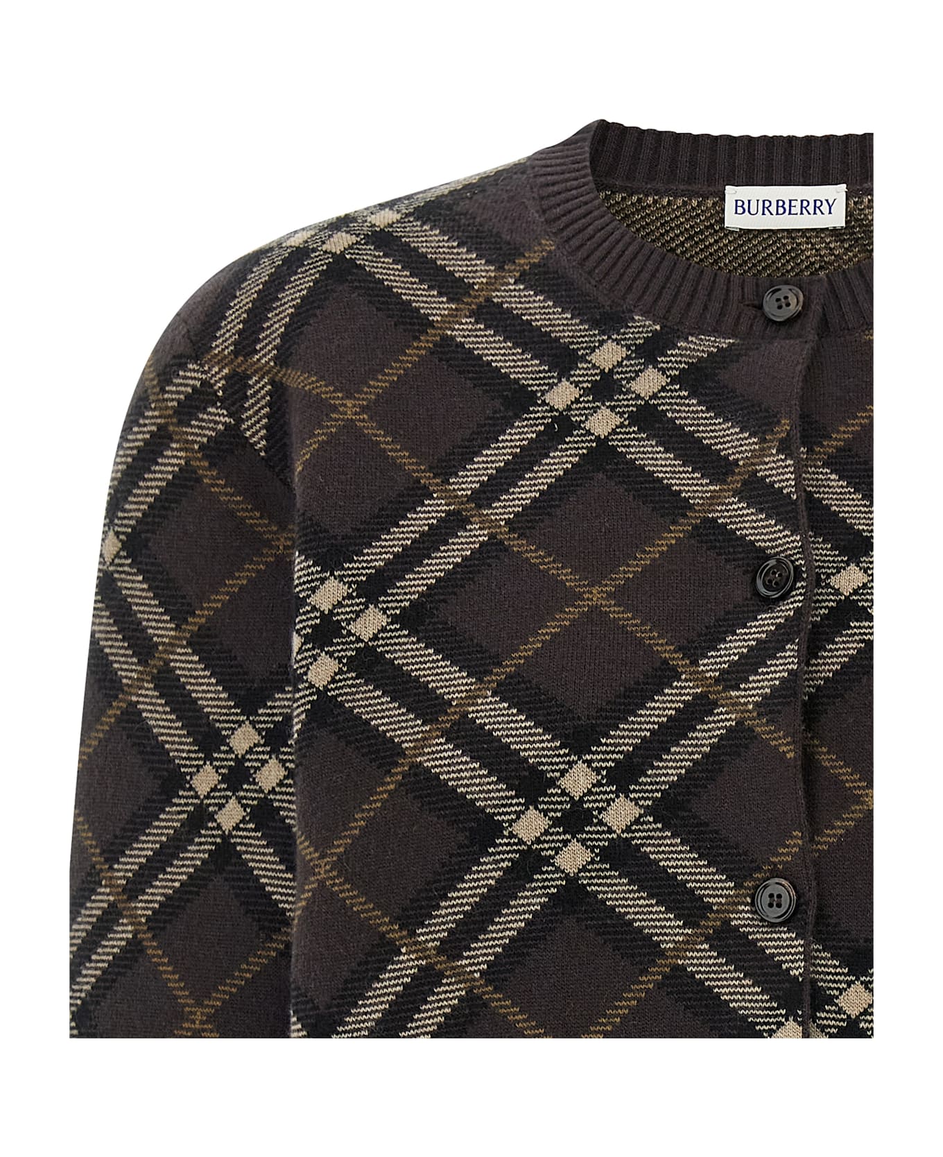Burberry 
georgette
 Cardigan - Brown