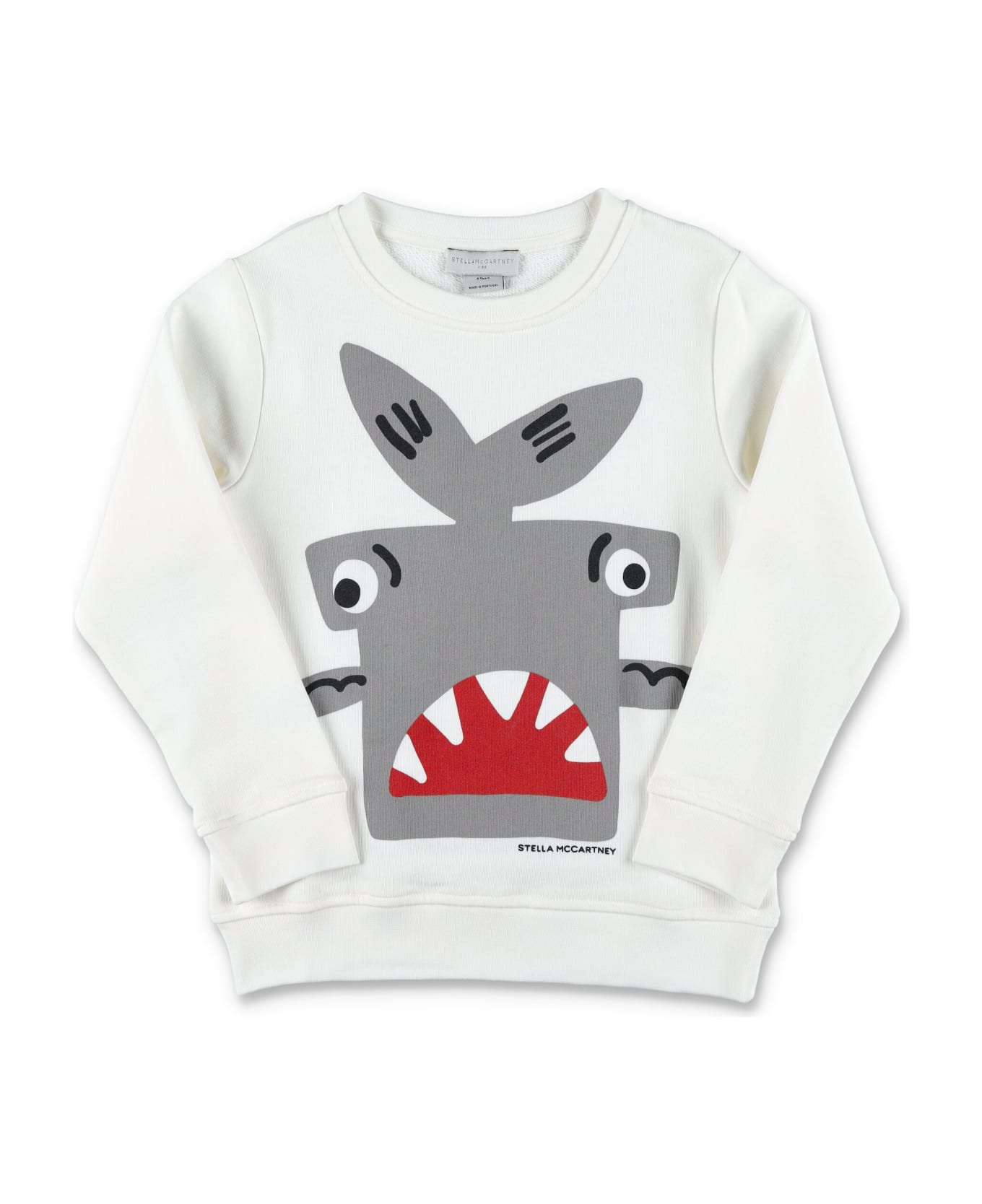 Stella McCartney Kids Shark Sweatshirt - WHITE ニットウェア＆スウェットシャツ