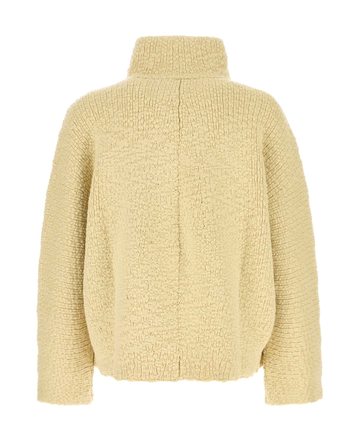 Bottega Veneta Pastel Yellow Wool Sweater - SOAPSTONE