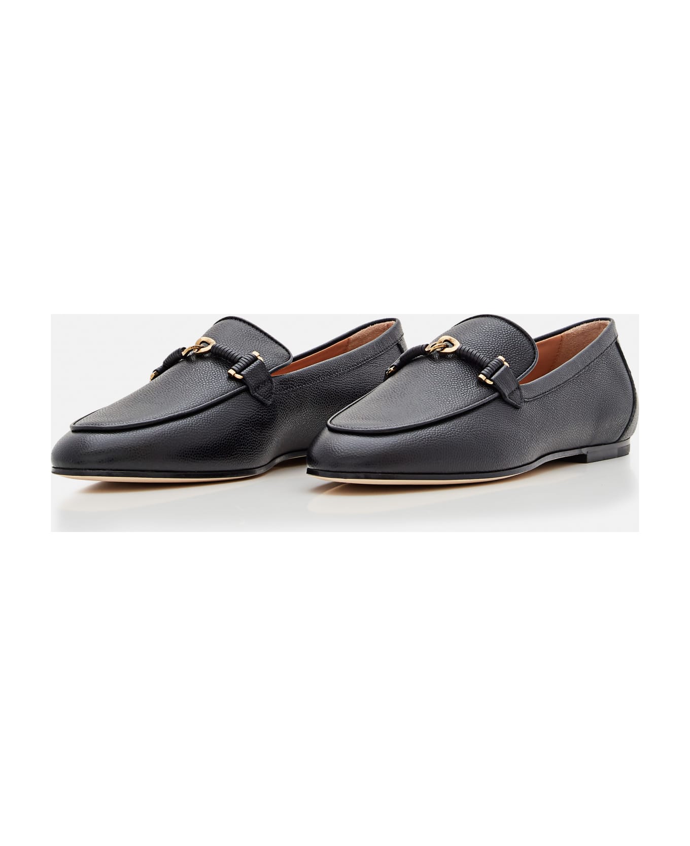 Tod's Flat Leather Loafers - Black フラットシューズ