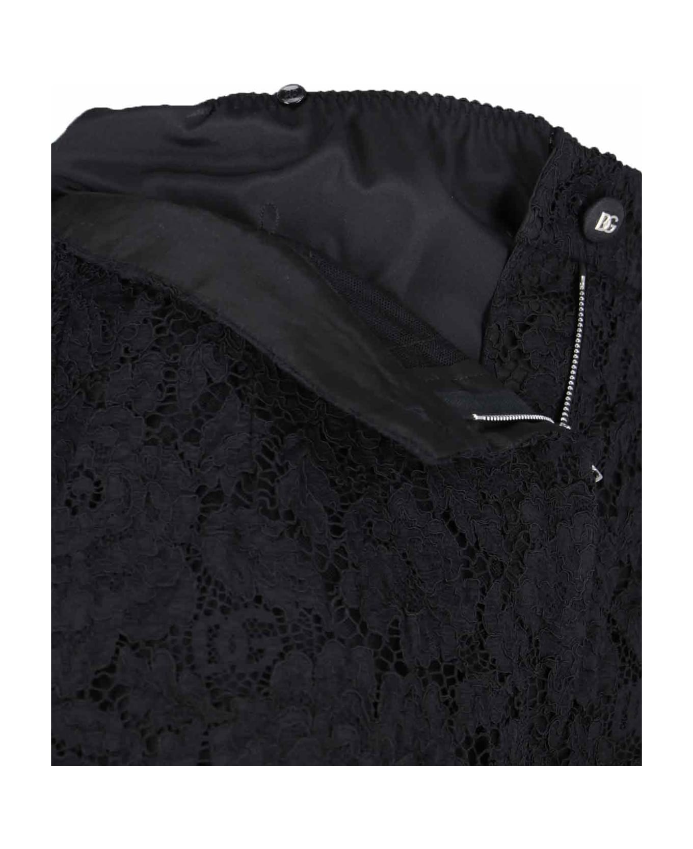 Dolce & Gabbana Flare Lace Pants - Black  