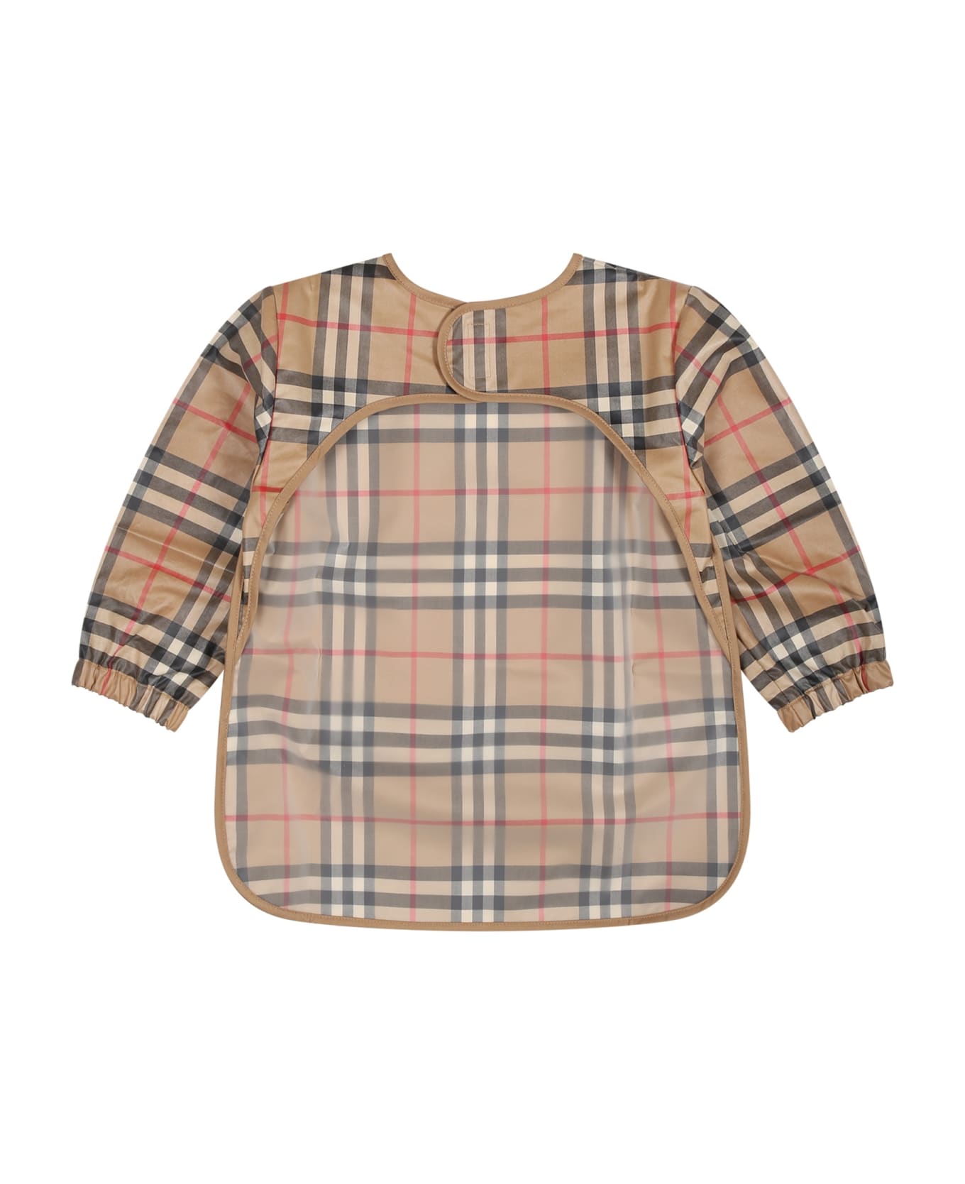 Burberry vest Beige Bib For Babykids With Vintage Check - Beige