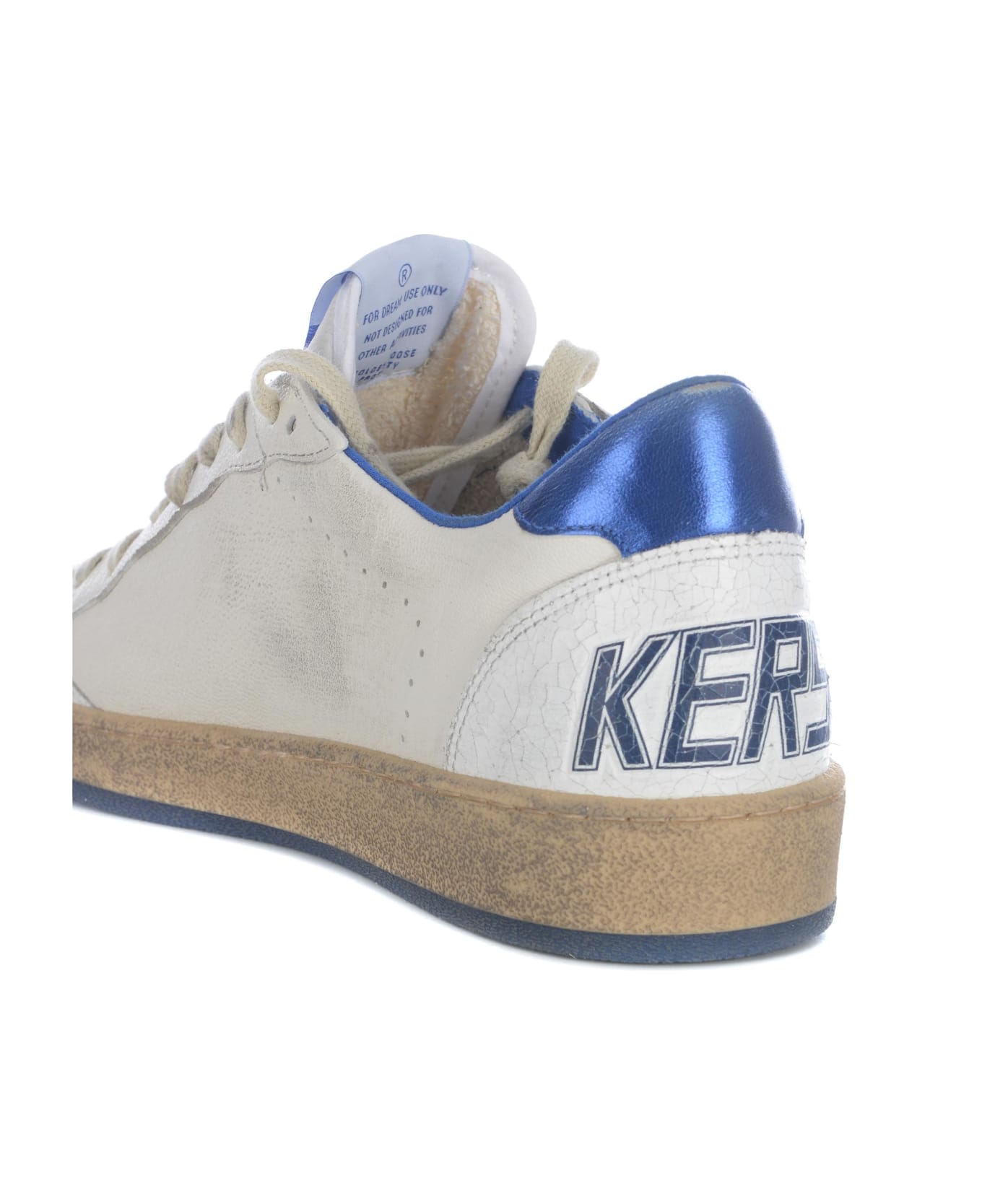 Golden Goose Sneakers Golden Goose "ball Star" Made Of Leather - Bianco/azzurro