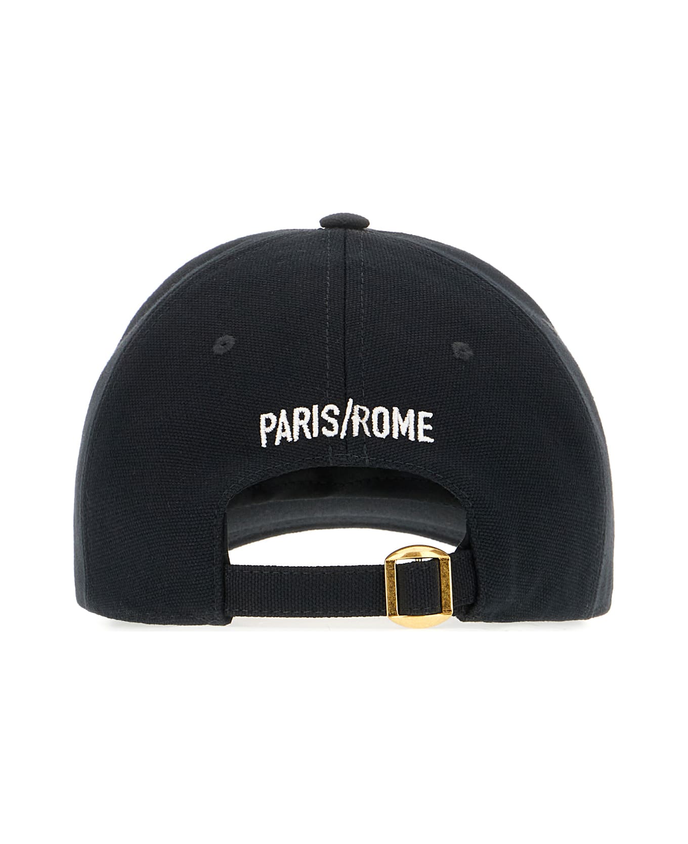 Valentino Garavani Black Cotton Baseball Cap - Black