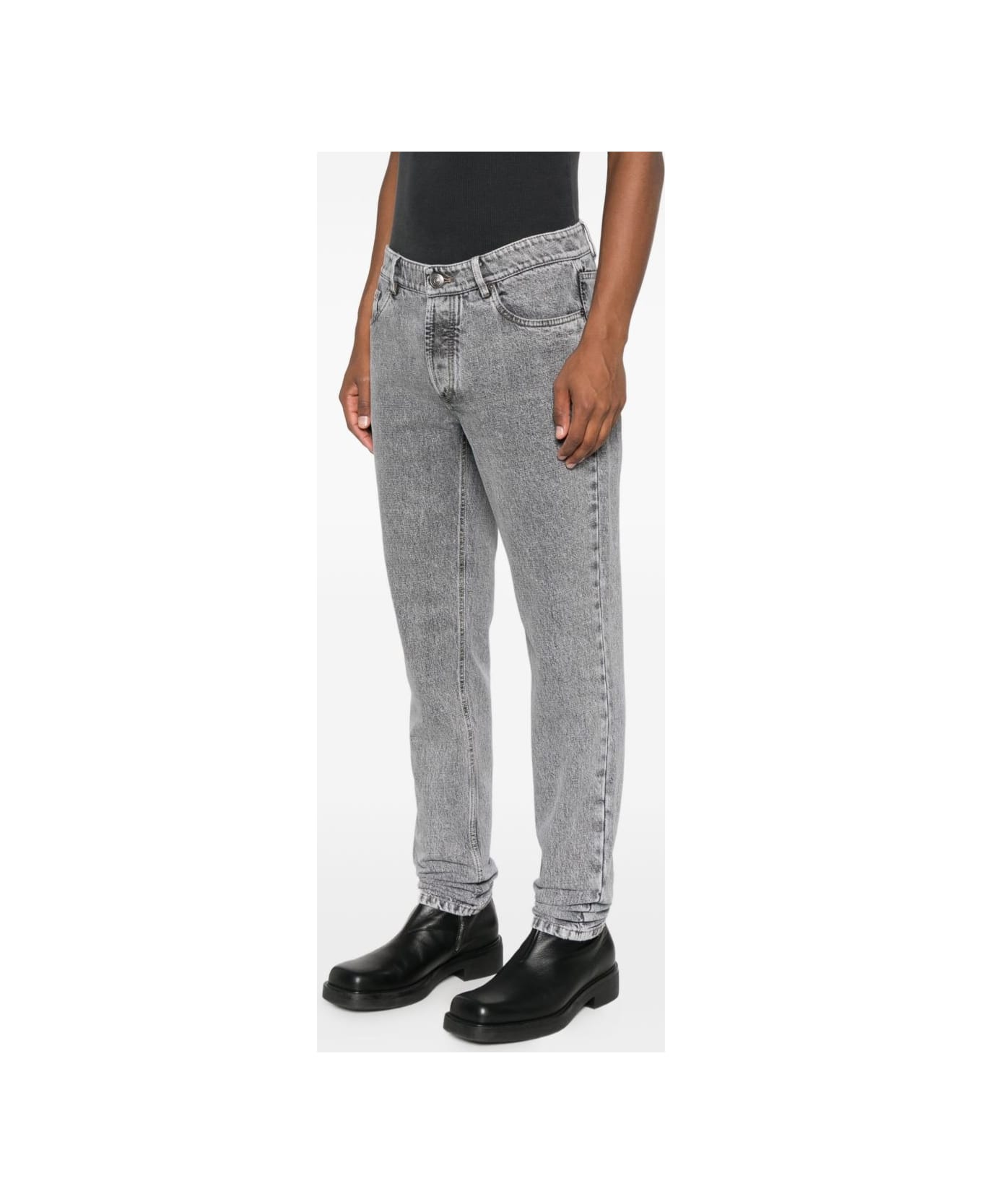 Brunello Cucinelli Denim Cotton Jeans - Grey