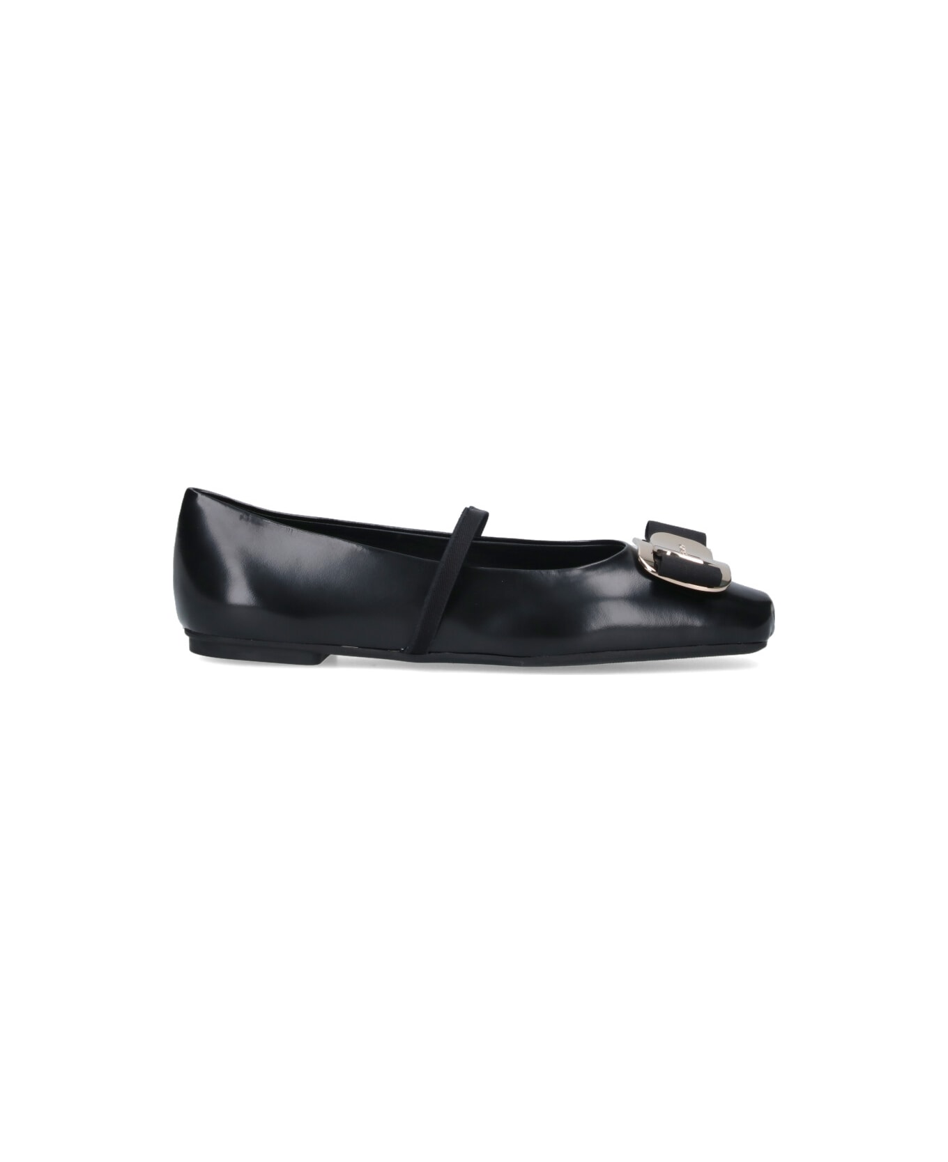 Ferragamo "new Vara" Ballet Flats - Black  