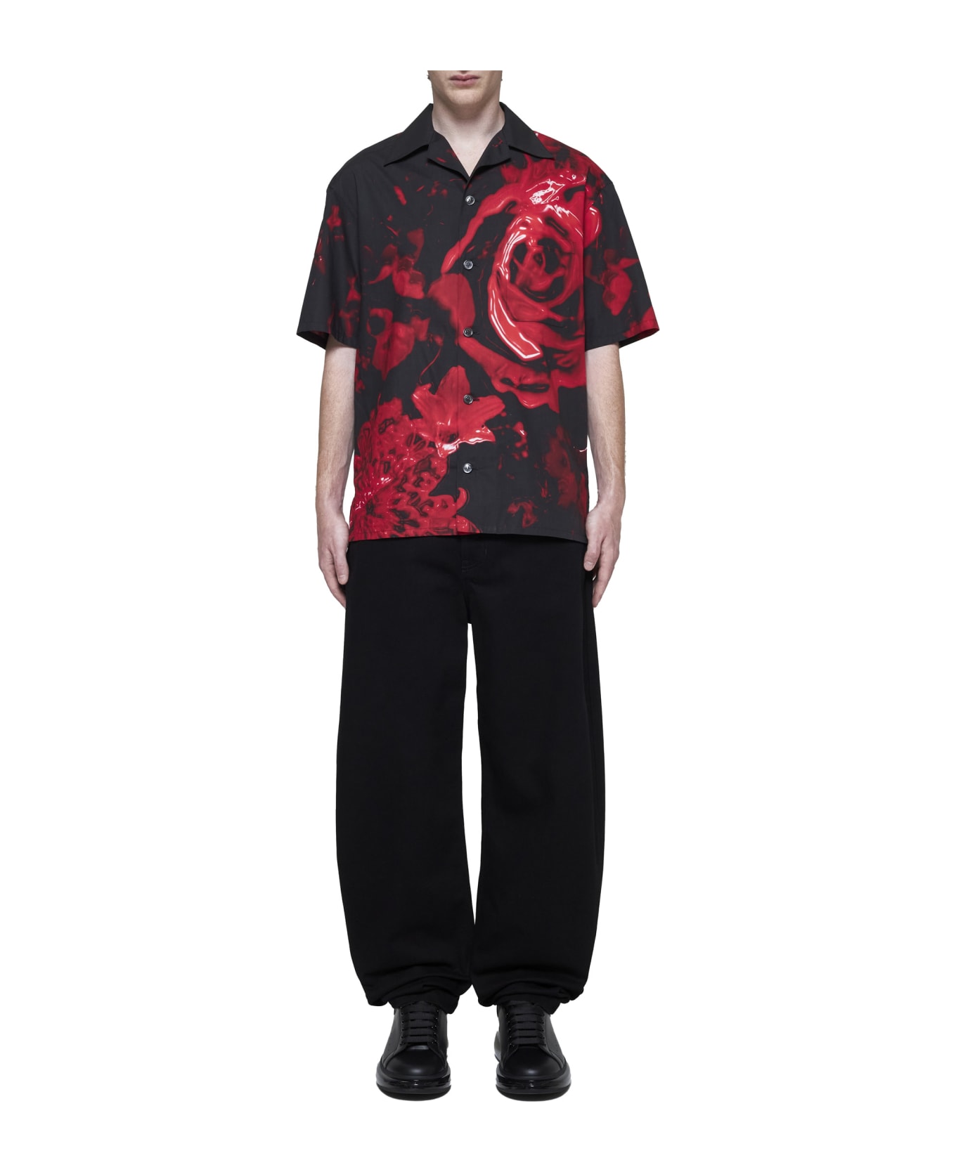 Alexander McQueen Shirt - Black-red