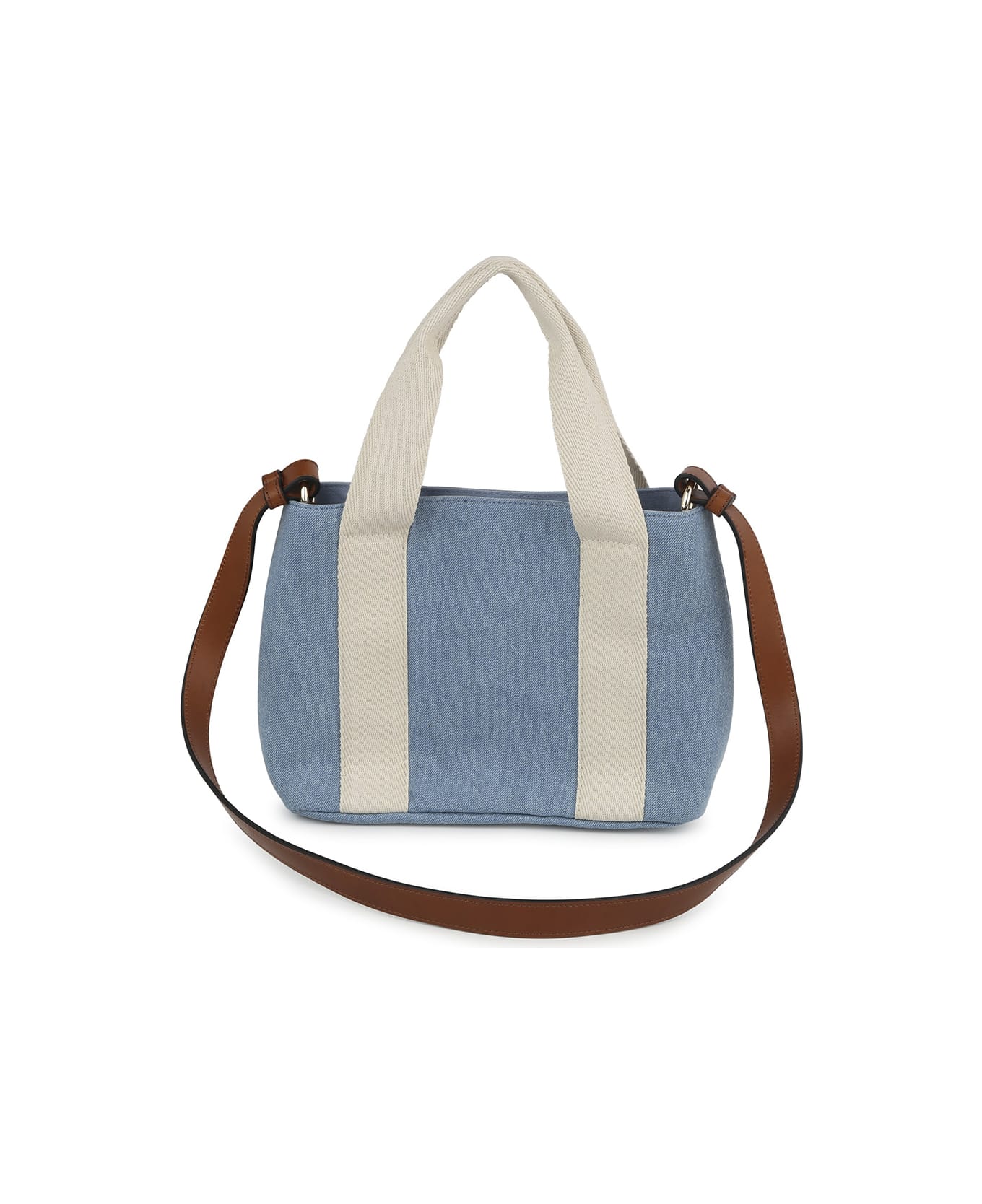 Chloé Denim Blue Nursery Bag With Logo - Blue