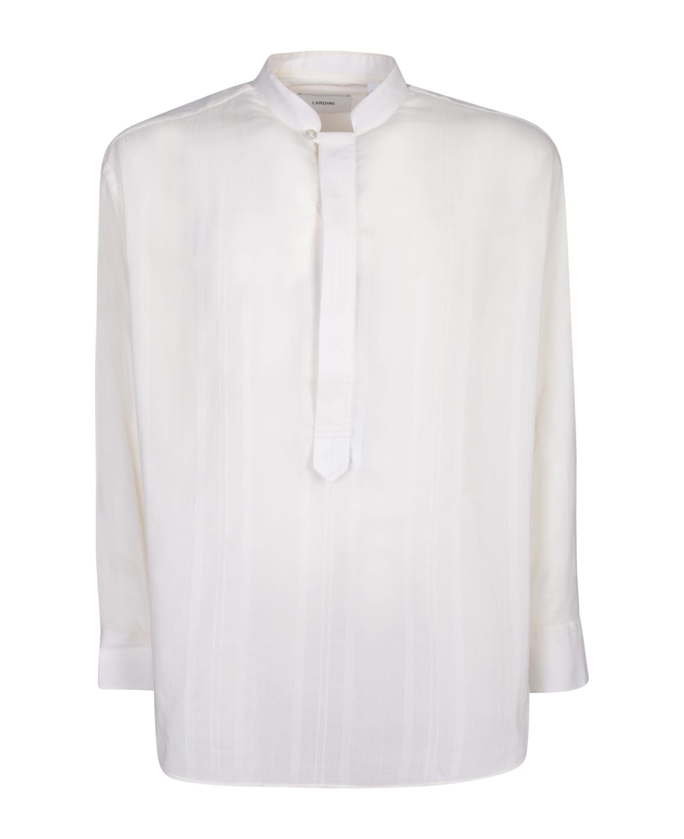 Lardini Tim Striped White Shirt - White