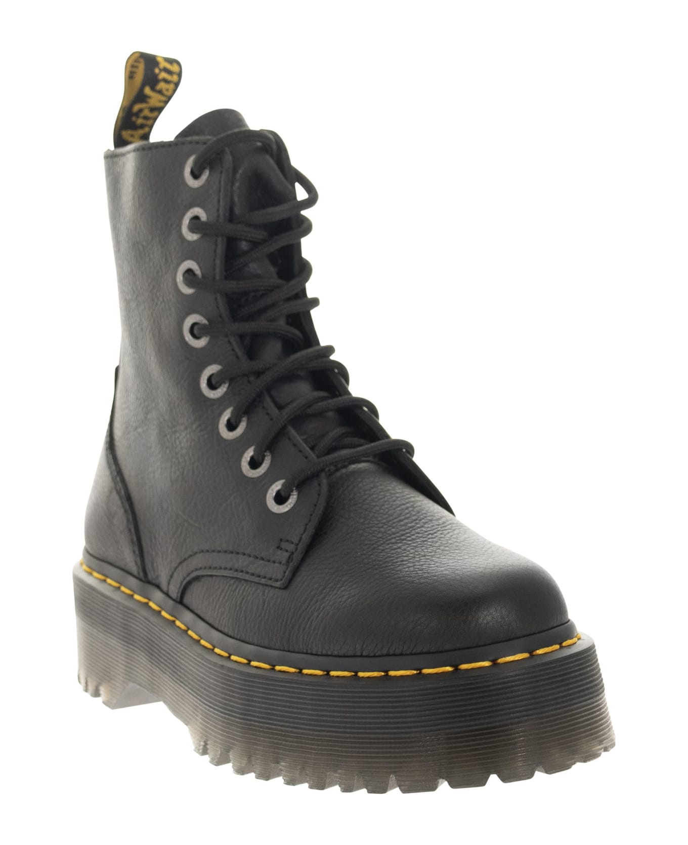 Dr. Martens Jadon Pisa - Leather Platform Boots - Black