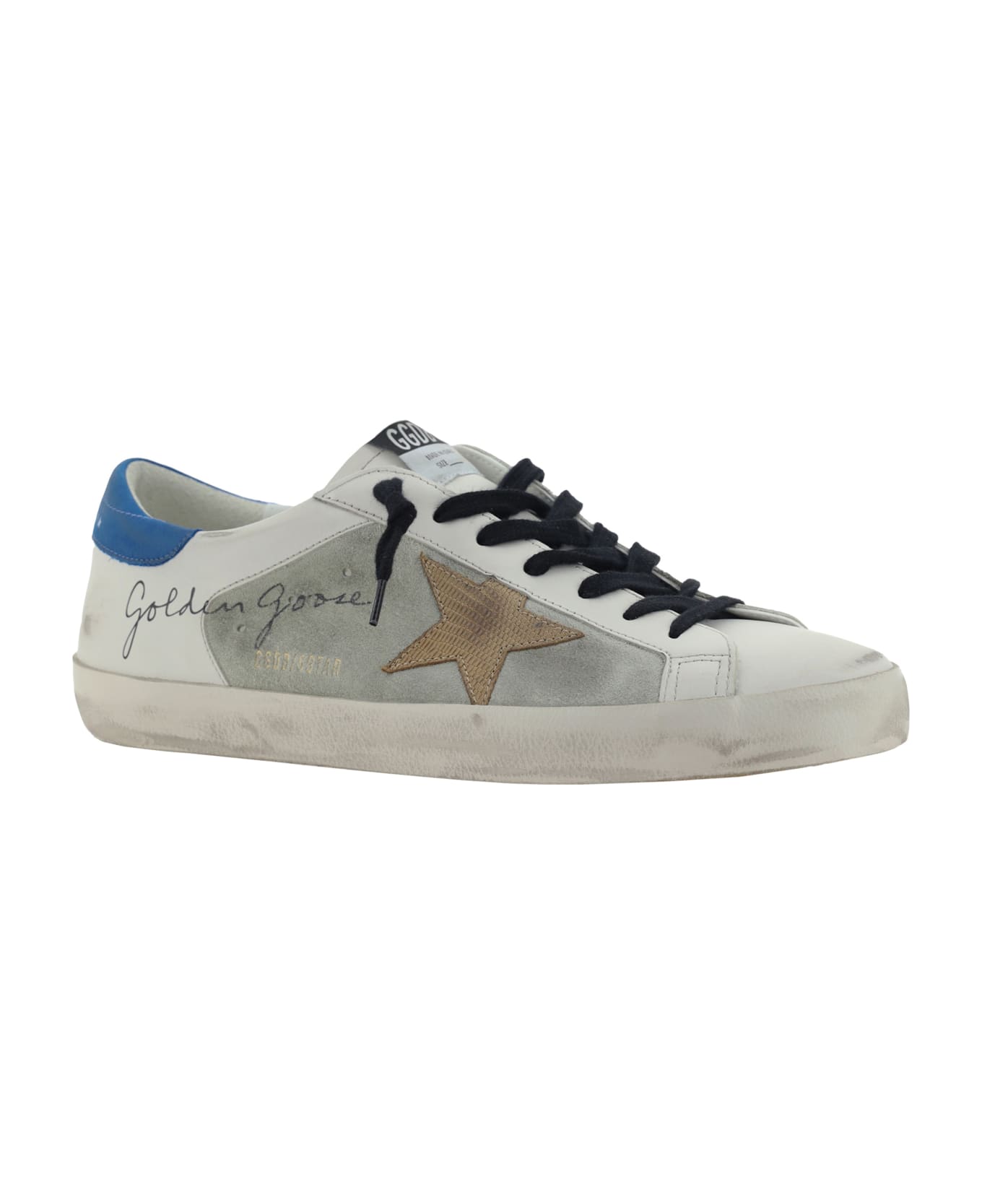 Golden Goose Super Star Sneakers - White/ice/beige/blue