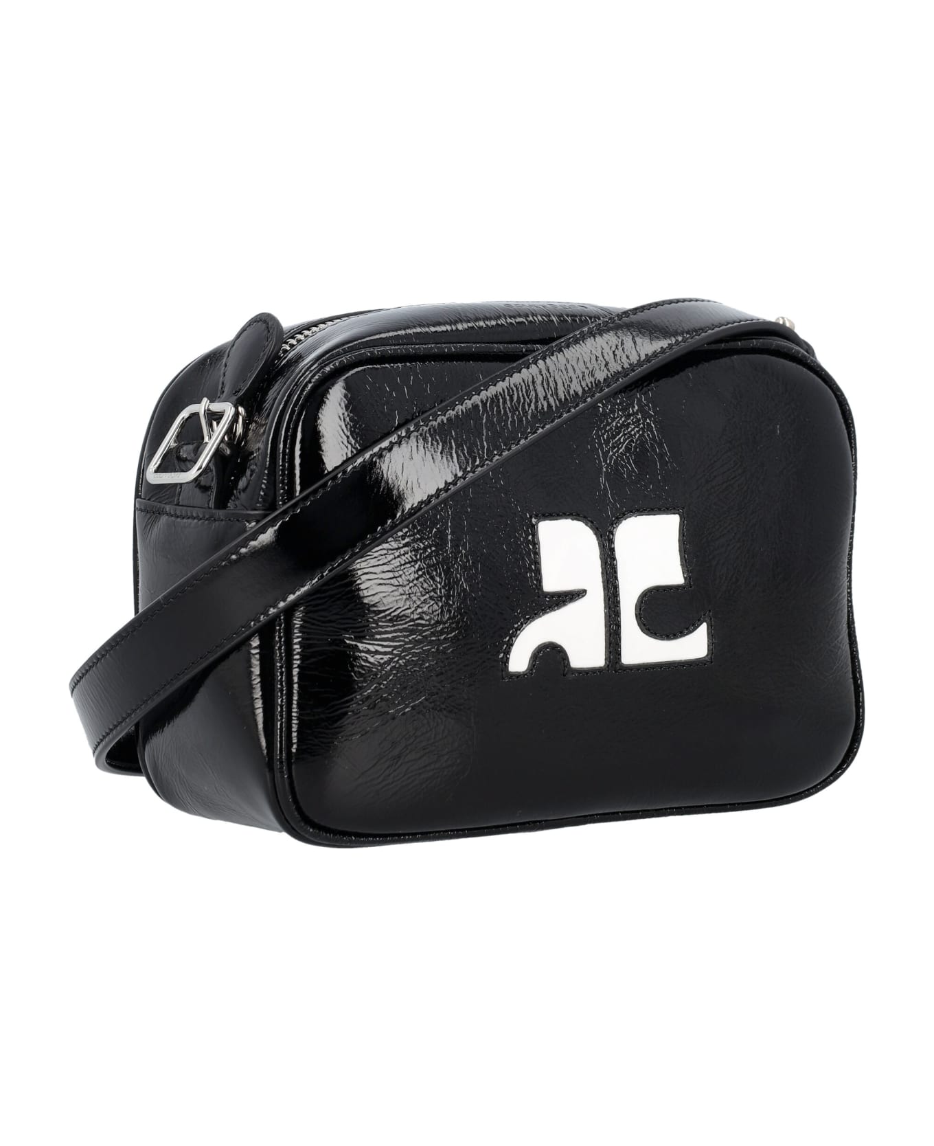 Courrèges Reedition Naplack Camera Bag - BLACK