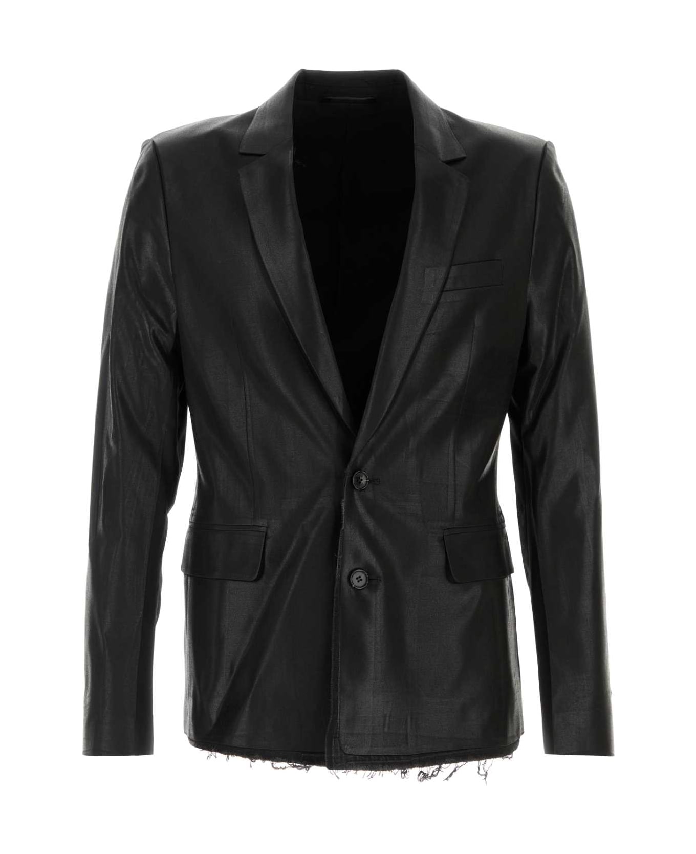 Diesel Black Polyester Blend J-phoenix Blazer - 9XX