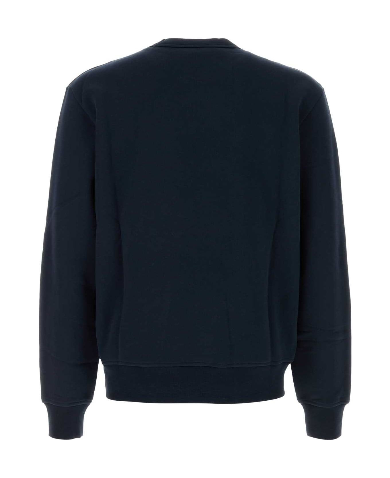 A.P.C. Dark Blue Cotton Sweatshirt - DARKNAVYECRU