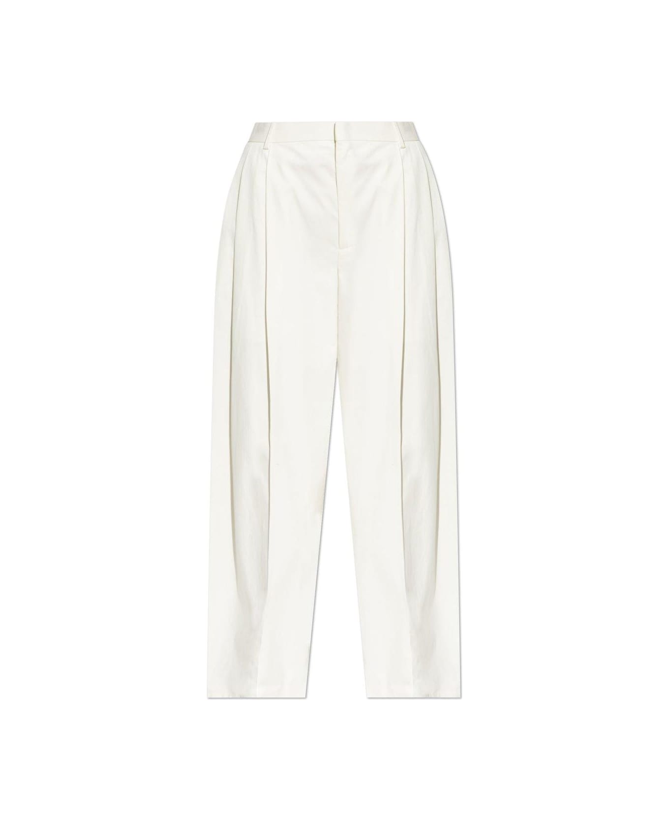 Bottega Veneta Twill Tapered Trousers - White