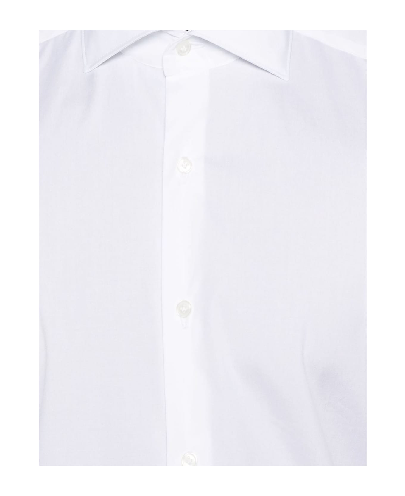 Fay White Cotton Blend Shirt - White