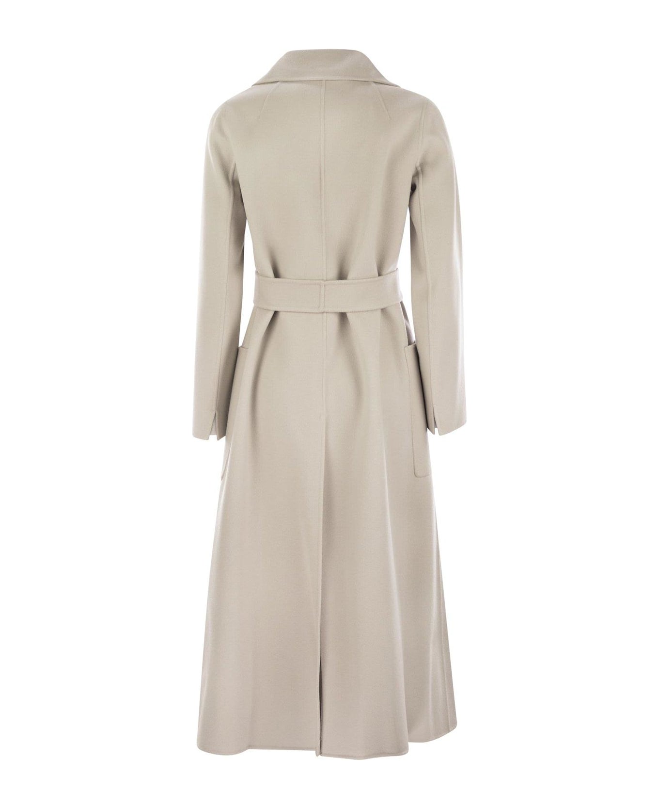 
S Max Mara Belted Long-sleeved Coat - Grey