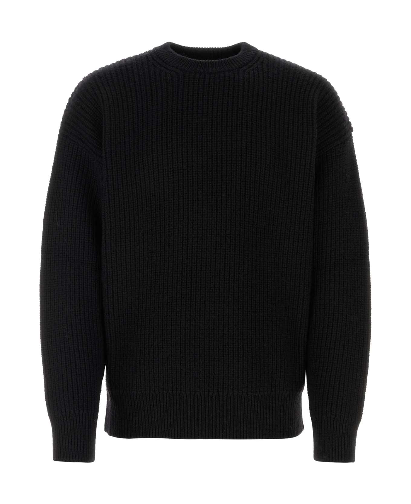 Marine Serre Black Wool Blend Sweater - BK99 ニットウェア