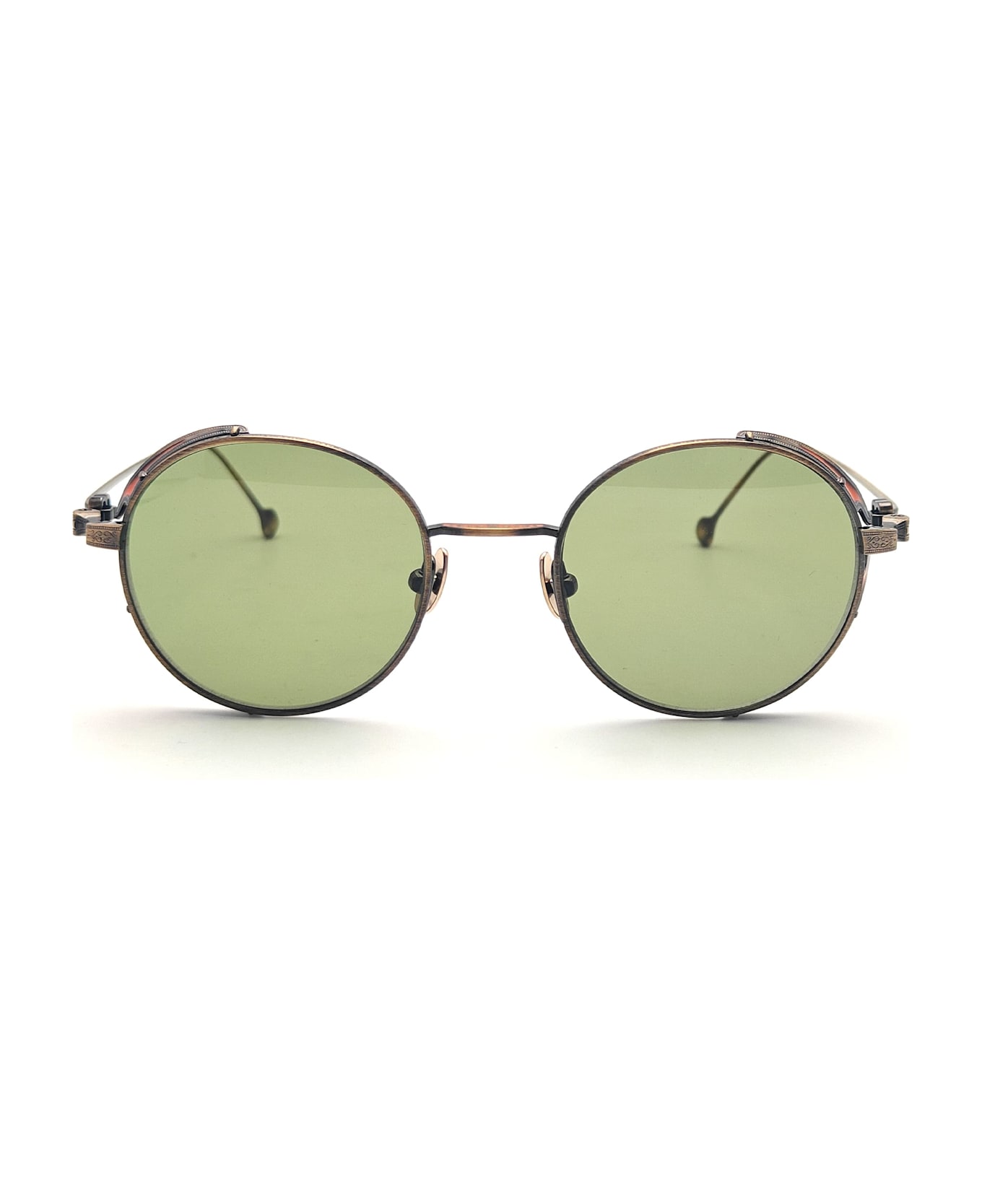 Matsuda M3152 - Antique Gold / Sage Green Sunglasses - antique gold