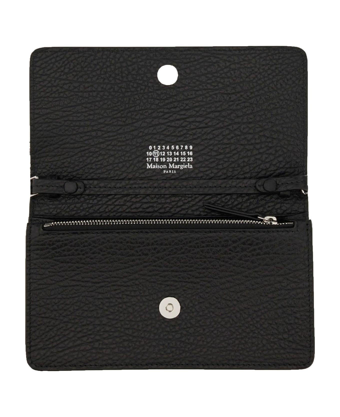 Maison Margiela Large Wallet With Chain - Black 財布